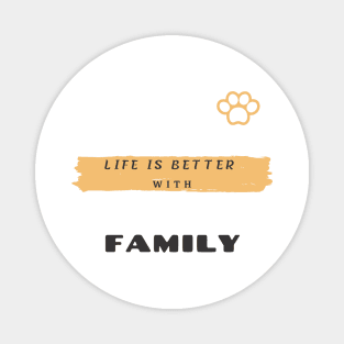 father's day with family Magnet